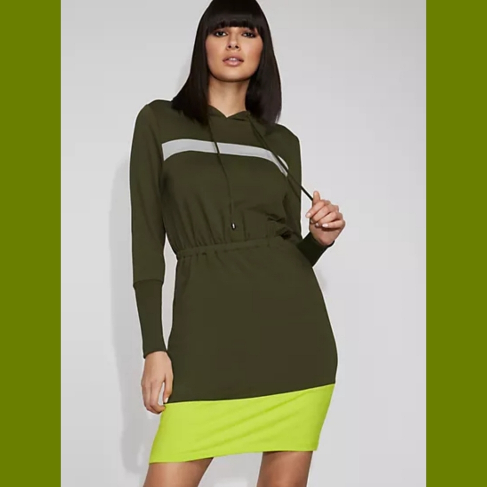 Never Worn,Hooded Sweatshirt Dress,Size Large,NY&C
